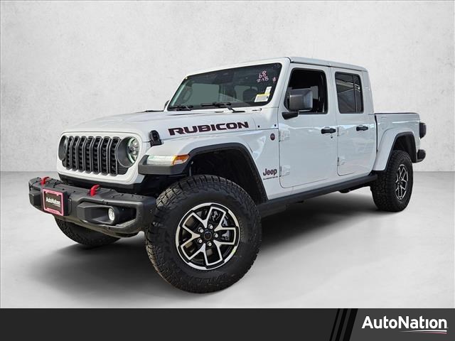 Bright White Clearcoat 2026 Jeep Gladiator Rubicon X Crew Cab 4WD Pickup Truck Four-Wheel Drive 8-Speed Automatic