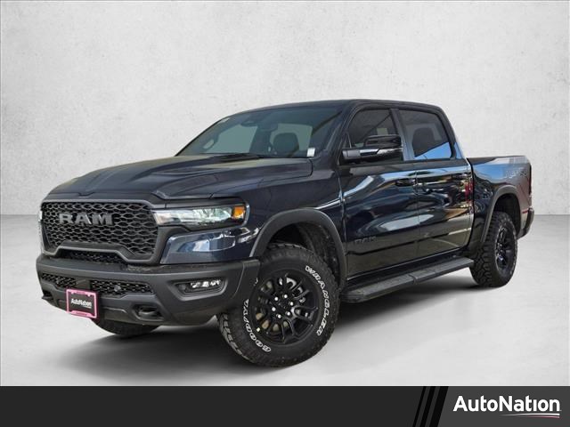 Forged Blue Metallic 2026 RAM 1500 Rebel Crew Cab 4WD Pickup Truck Four-Wheel Drive 8-Speed Automatic
