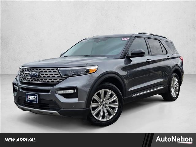 Carbonized Gray Metallic 2022 Ford Explorer Limited RWD SUV / Crossover Rear-Wheel Drive Automatic