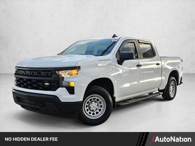 Summit White 2024 Chevrolet Silverado 1500 Pickup Truck 4X2 8-Speed Automatic