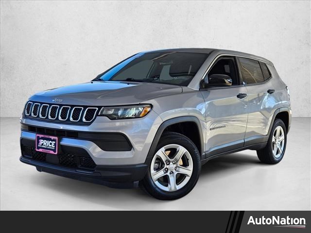 Billet Silver Metallic Clearcoat 2023 Jeep Compass Sport 4WD SUV / Crossover Four-Wheel Drive 8-Speed Automatic