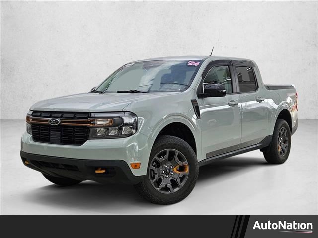 Cactus Gray 2024 Ford Maverick Lariat SuperCrew AWD Pickup Truck All-Wheel Drive 8-Speed Automatic