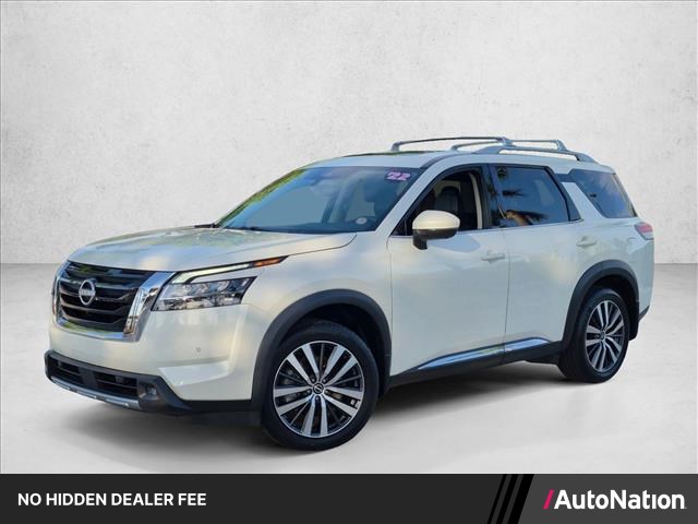 Pearl White Tricoat 2022 Nissan Pathfinder SUV / Crossover Front-Wheel Drive Automatic