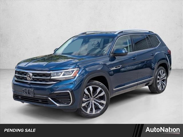 Tourmaline Blue Metallic 2022 Volkswagen Atlas V6 SEL Premium R-Line 4Motion SUV / Crossover All-Wheel Drive 8-Speed Automatic