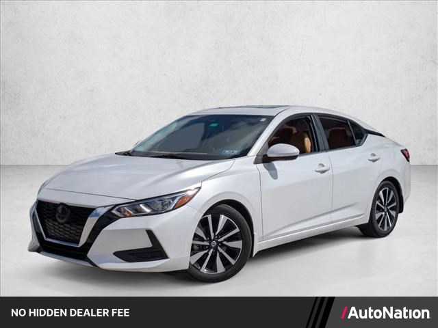 Aspen White Tricoat 2023 Nissan Sentra SV FWD Sedan Front-Wheel Drive Automatic
