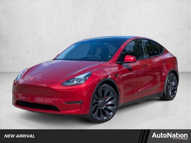 Red 2024 Tesla Model Y Performance AWD SUV / Crossover All-Wheel Drive Automatic