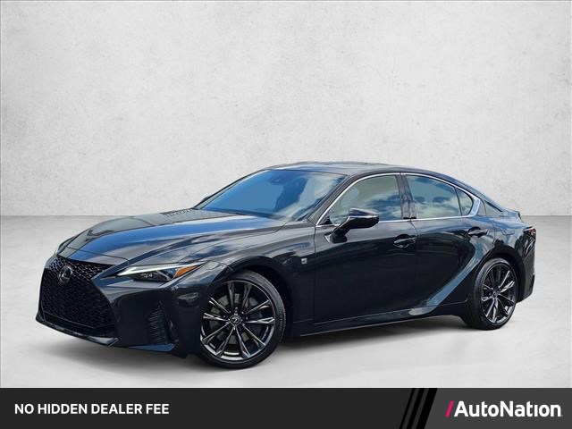Black (Caviar) 2025 Lexus IS Sedan Rear-Wheel Drive Automatic