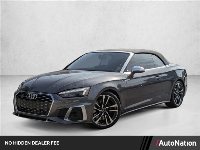Silver 2023 Audi S5 Convertible All-Wheel Drive Automatic