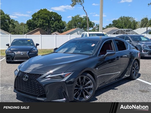 Black (Caviar) 2023 Lexus IS 350 F Sport RWD Sedan Rear-Wheel Drive Automatic