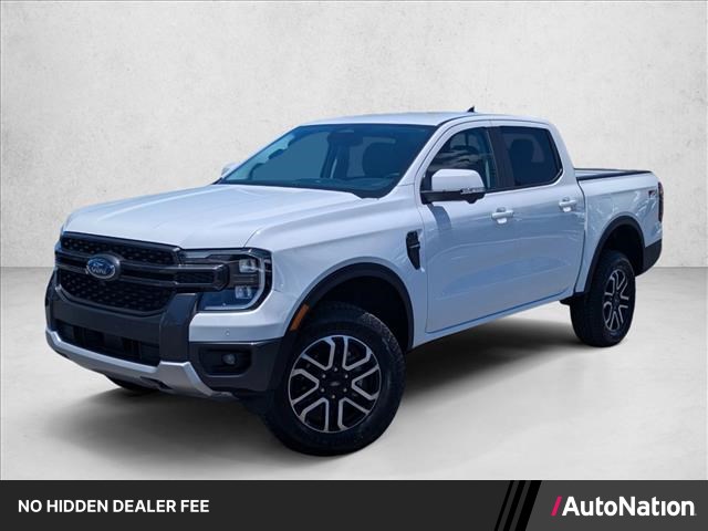 Oxford White 2025 Ford Ranger Lariat SuperCrew 4WD Pickup Truck Four-Wheel Drive Automatic