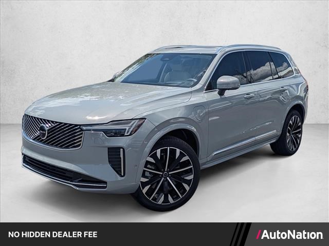 Gray (Vapour Grey Metallic) 2025 Volvo XC90 Recharge T8 Ultra Bright Theme 7-Passenger eAWD SUV / Crossover All-Wheel Drive Automatic