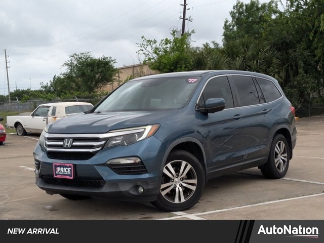 Gray (Steel Sapphire Metallic) 2017 Honda Pilot EX-L with Honda Sensing SUV / Crossover Front-Wheel Drive Automatic
