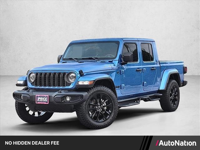 Hydro Blue Pearlcoat 2025 Jeep Gladiator NightHawk Crew Cab 4WD Pickup Truck Four-Wheel Drive 8-Speed Automatic