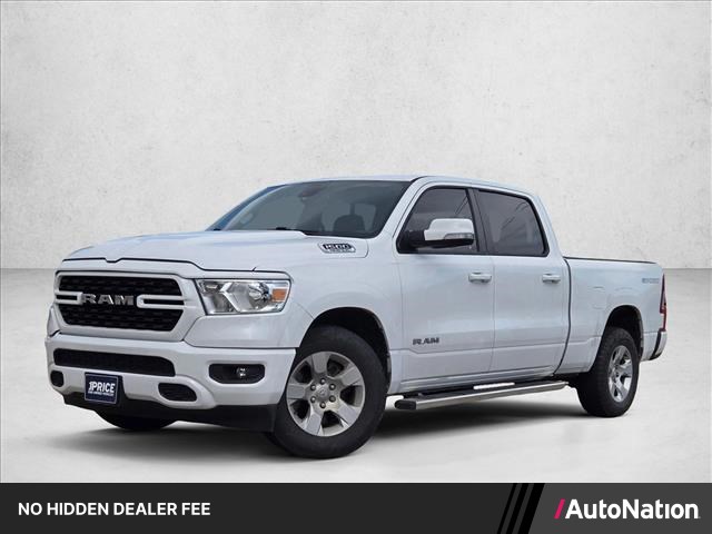 Bright White Clearcoat 2022 RAM 1500 Lone Star Crew Cab RWD Pickup Truck 4X2 8-Speed Automatic