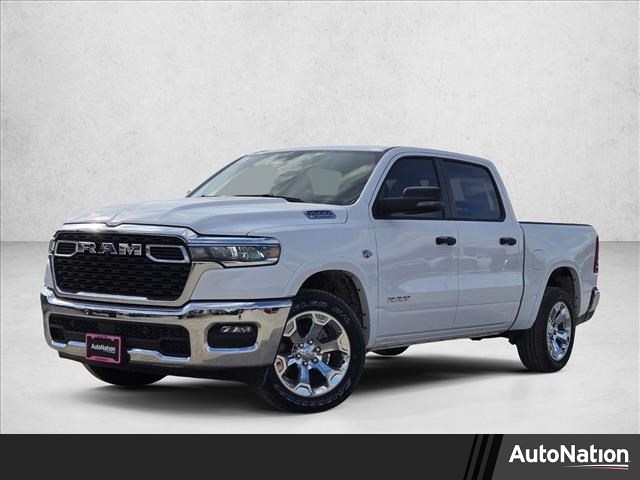 Bright White Clearcoat 2026 RAM 1500 Lone Star Crew Cab 4WD Pickup Truck Four-Wheel Drive 8-Speed Automatic