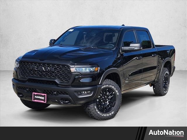 Diamond Black Crystal Pearlcoat 2026 RAM 1500 Rebel Crew Cab 4WD Pickup Truck Four-Wheel Drive 8-Speed Automatic