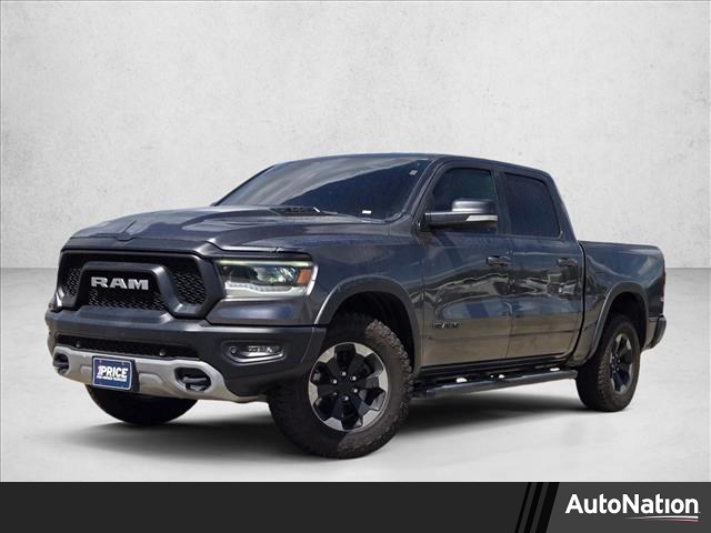 Gray (Granite Crystal Metallic Clearcoat) 2020 RAM 1500 Rebel Crew Cab 4WD Pickup Truck Four-Wheel Drive 8-Speed Automatic