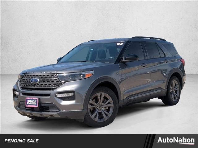 Carbonized Gray Metallic 2022 Ford Explorer XLT RWD SUV / Crossover Rear-Wheel Drive Automatic