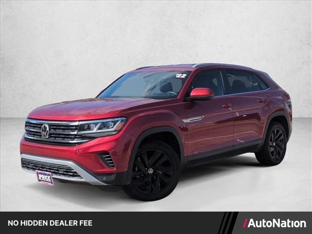 Aurora Red Metallic 2022 Volkswagen Atlas Cross Sport SUV / Crossover Front-Wheel Drive 8-Speed Automatic
