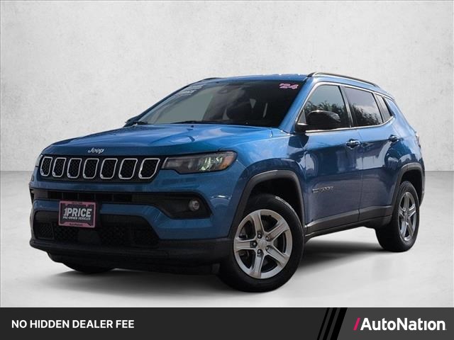 Hydro Blue Pearlcoat 2024 Jeep Compass SUV / Crossover Four-Wheel Drive 8-Speed Automatic