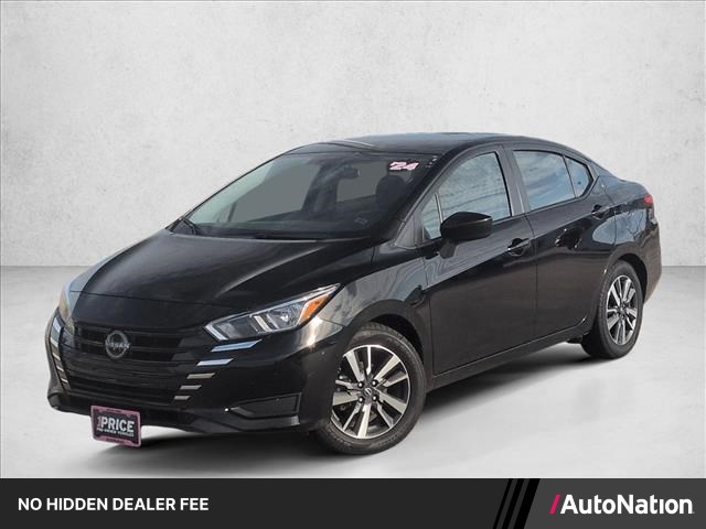 Super Black 2024 Nissan Versa Sedan Front-Wheel Drive Automatic