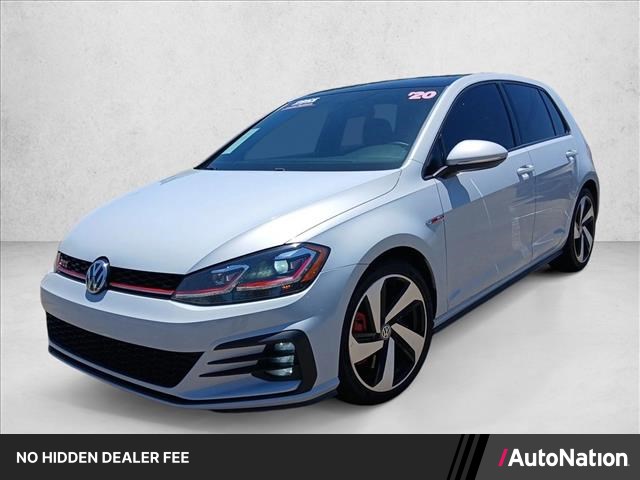 Gray 2020 Volkswagen Golf GTI 2.0T SE 4-Door FWD Hatchback Front-Wheel Drive 7-Speed Automatic