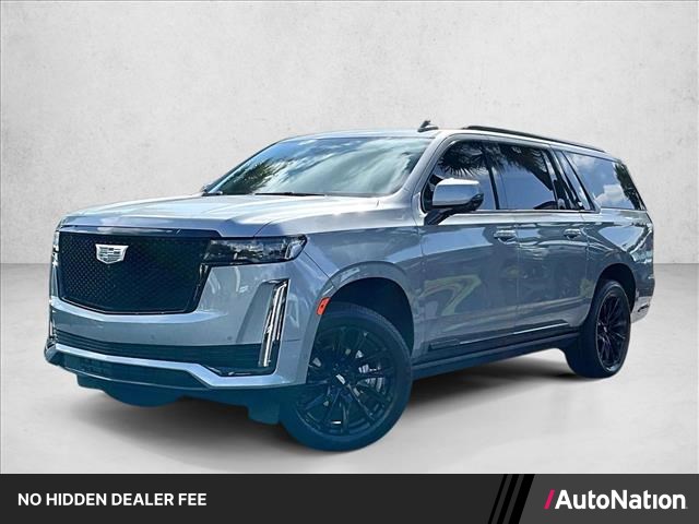 Argent Silver Metallic 2024 Cadillac Escalade ESV SUV / Crossover Four-Wheel Drive Automatic