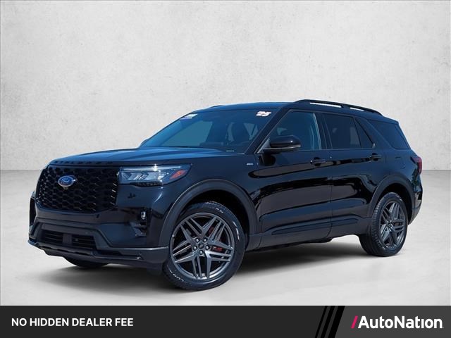 Agate Black Metallic 2025 Ford Explorer ST-Line AWD SUV / Crossover All-Wheel Drive Automatic