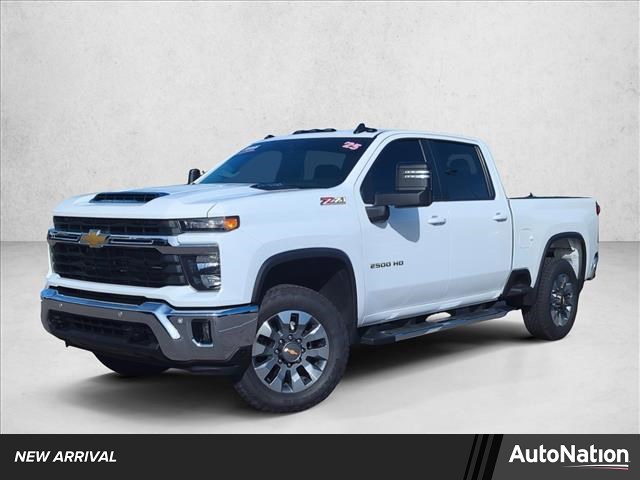 Summit White 2025 Chevrolet Silverado 2500HD LT Crew Cab 4WD Pickup Truck Four-Wheel Drive Automatic