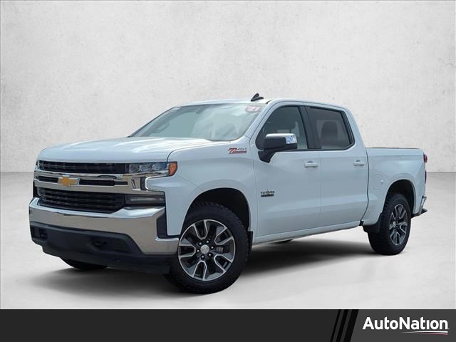 Summit White 2021 Chevrolet Silverado 1500 LT Crew Cab 4WD Pickup Truck Four-Wheel Drive 8-Speed Automatic