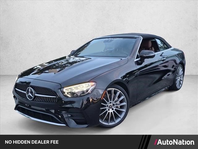 Obsidian Black Metallic 2023 Mercedes-Benz E-Class Convertible Rear-Wheel Drive Automatic