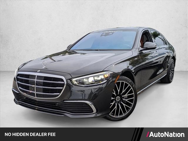 Gray (Graphite Grey Metallic) 2024 Mercedes-Benz S-Class S 580 4MATIC Sedan All-Wheel Drive Automatic