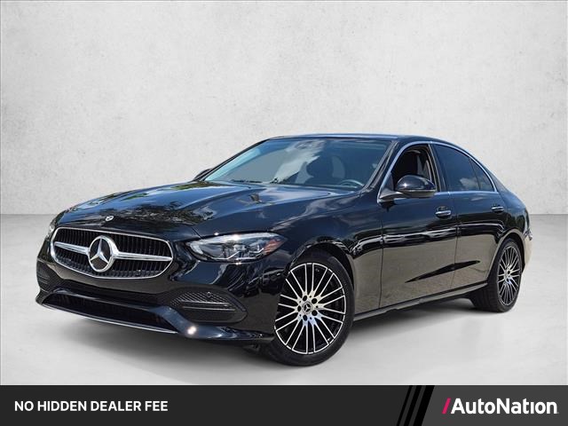 Black 2023 Mercedes-Benz C-Class Sedan All-Wheel Drive Automatic