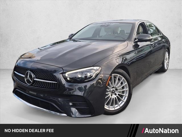 Gray (Graphite Grey Metallic) 2021 Mercedes-Benz E-Class Sedan Rear-Wheel Drive Automatic