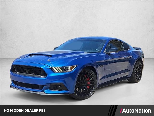 Lightning Blue Metallic 2017 Ford Mustang Coupe Rear-Wheel Drive 6-Speed Automatic