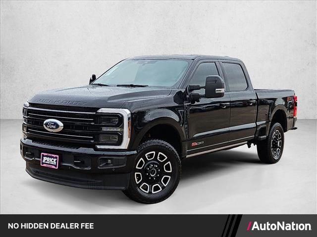 Agate Black Metallic 2025 Ford F-250 Super Duty Platinum Crew Cab 4WD Pickup Truck Four-Wheel Drive Automatic
