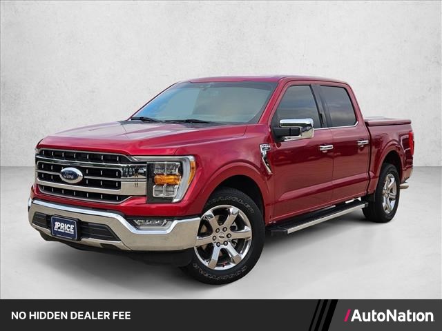 Rapid Red Metallic Tinted Clearcoat 2021 Ford F-150 Lariat SuperCrew RWD Pickup Truck 4X2 Automatic