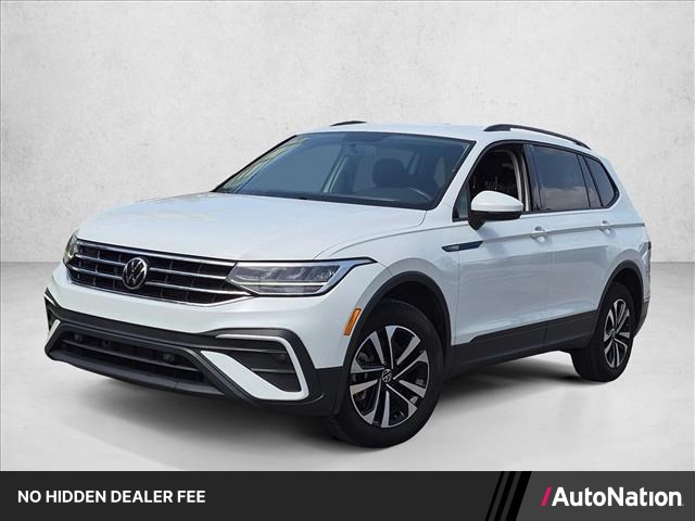 Pure White 2022 Volkswagen Tiguan SUV / Crossover Front-Wheel Drive 8-Speed Automatic