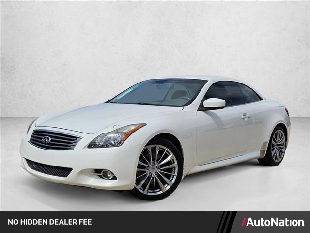 Moonlight White 2013 INFINITI G37 Convertible RWD Convertible Rear-Wheel Drive Automatic