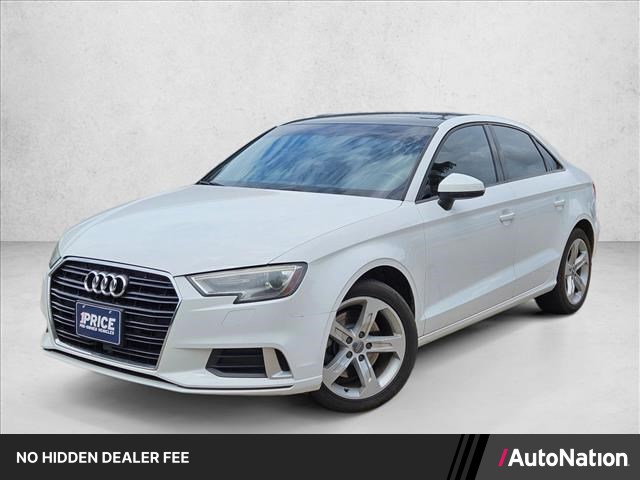 Glacier White Metallic 2018 Audi A3 Sedan Front-Wheel Drive Automatic
