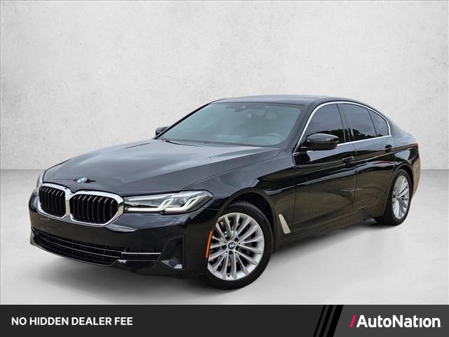 Jet Black 2023 BMW 5 Series Sedan Rear-Wheel Drive Automatic