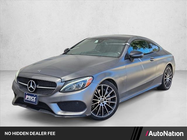 Gray (Designo Selenite Grey Magno (Matte Finish)) 2018 Mercedes-Benz C-Class Coupe Rear-Wheel Drive Automatic