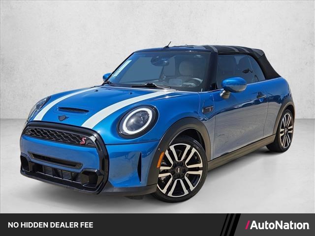 Island Blue Metallic 2024 MINI Cooper Convertible Front-Wheel Drive Automatic
