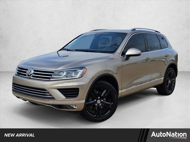 Tan/Brown 2017 Volkswagen Touareg AWD Wolfsburg Edition SUV / Crossover Automatic