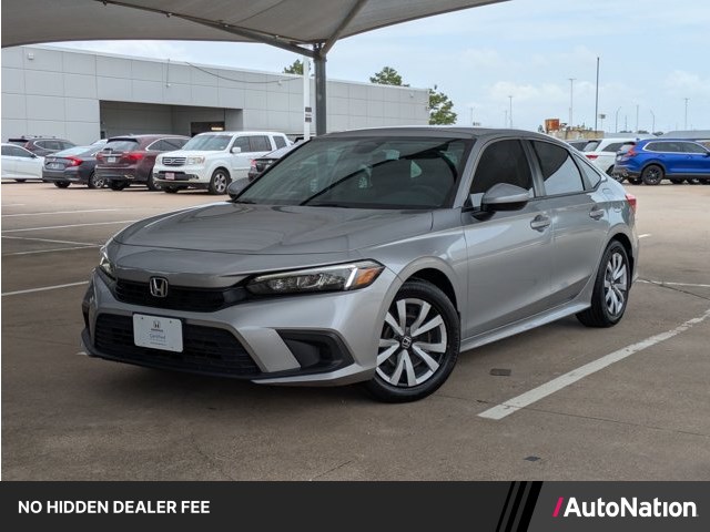 Silver/Gray 2023 Honda Civic Sedan Front-Wheel Drive Continuously Variable Transmission