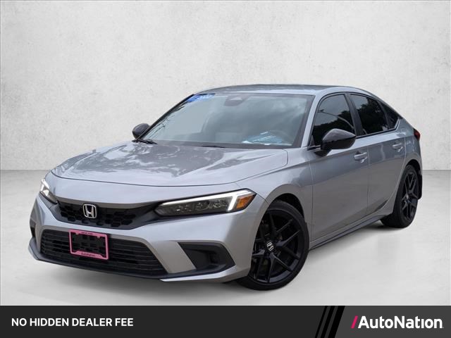 Lunar Silver Metal 2022 Honda Civic Hatchback Sport FWD Hatchback Front-Wheel Drive Continuously Variable Transmission