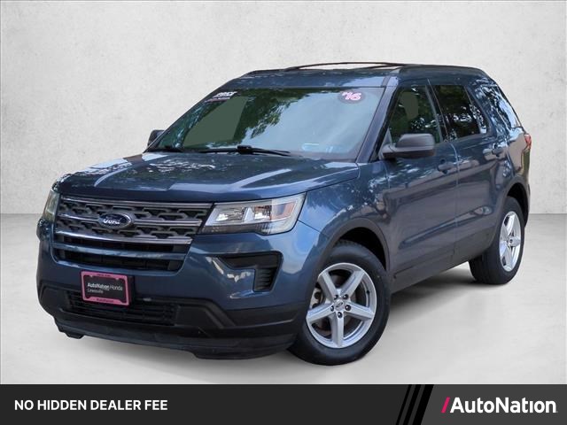 Blue Metallic 2018 Ford Explorer SUV / Crossover Front-Wheel Drive 6-Speed Automatic