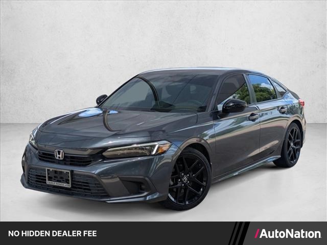 Meteorite Gray Met 2024 Honda Civic Sport FWD Sedan Front-Wheel Drive Automatic