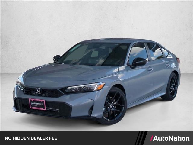 Urban Gray Pearl 2026 Honda Civic Sedan Front-Wheel Drive Continuously Variable Transmission