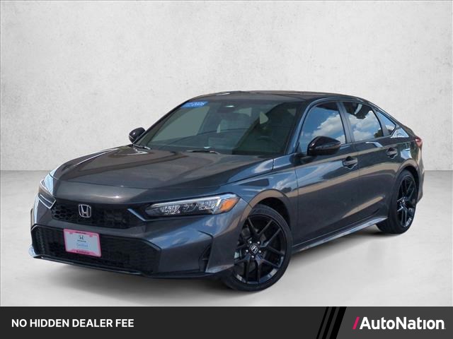Meteorite Gray Metallic 2026 Honda Civic Hybrid Sedan Front-Wheel Drive Continuously Variable Transmission